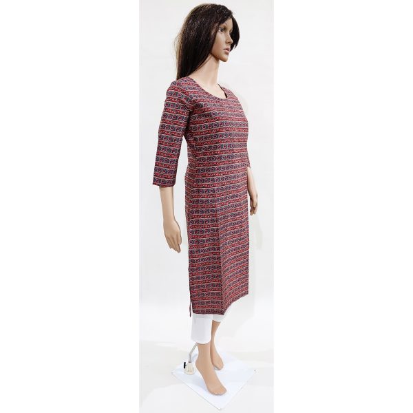 Women Cotton Kurta Inbuilt Padded Breast Cover Design 12