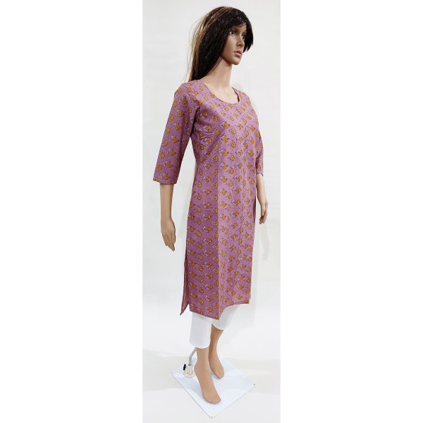 Women Cotton Kurta Inbuilt Padded Breast Cover Design 10