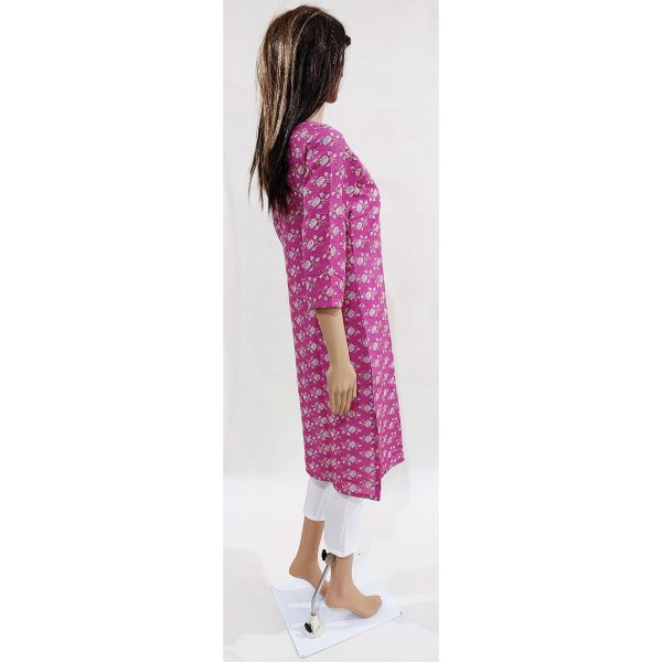 Women Cotton Kurta Inbuilt Padded Breast Cover Design 9 - Image 5