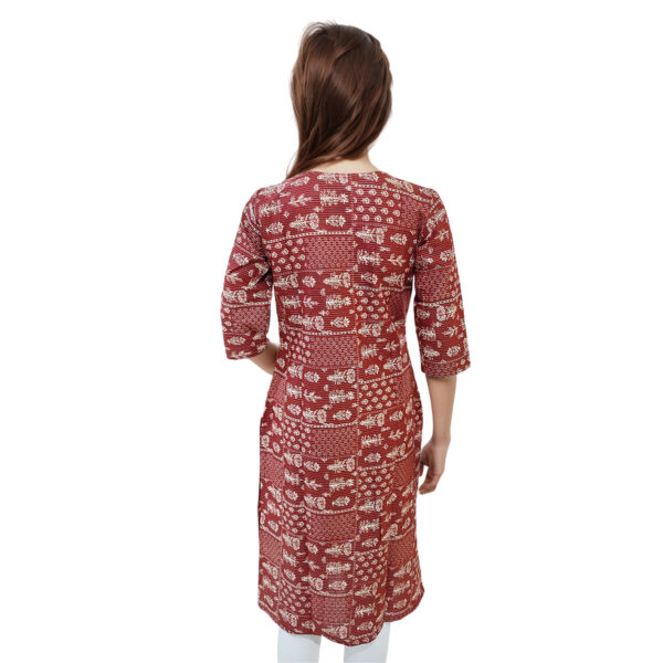 Women Cotton Kurta Kantha Design 98 - Image 2