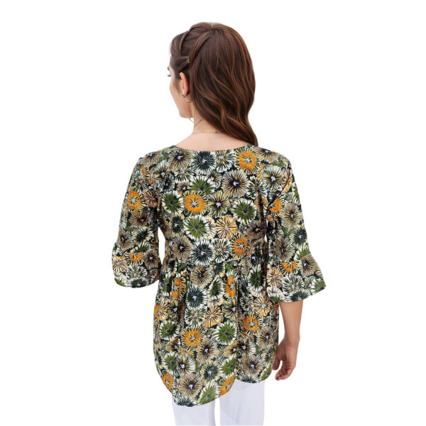 Women Rayon Top Gold Foil Design 41 - Image 2