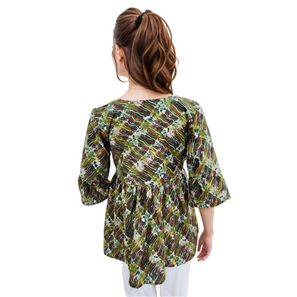 Women Rayon Top Gold Foil Design 50 - Image 2