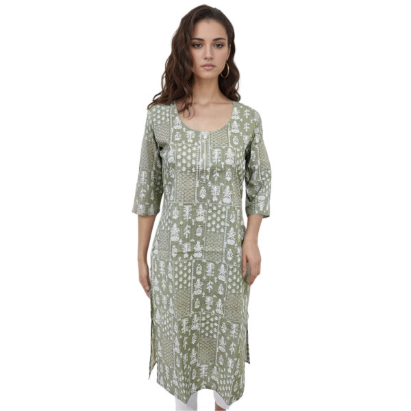 Women Cotton Kurta Kantha Design 103