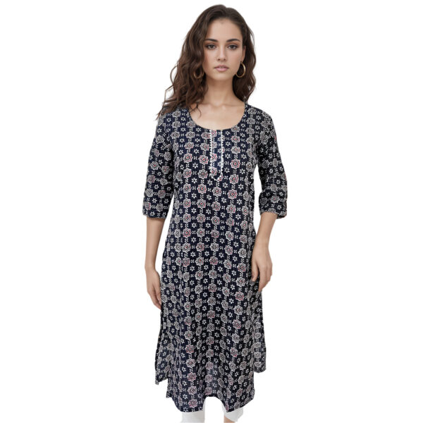 Women Cotton Kurta Kantha Design 107