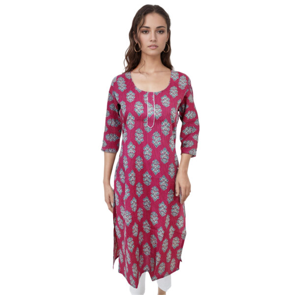 Women Cotton Kurta Kantha Design 108